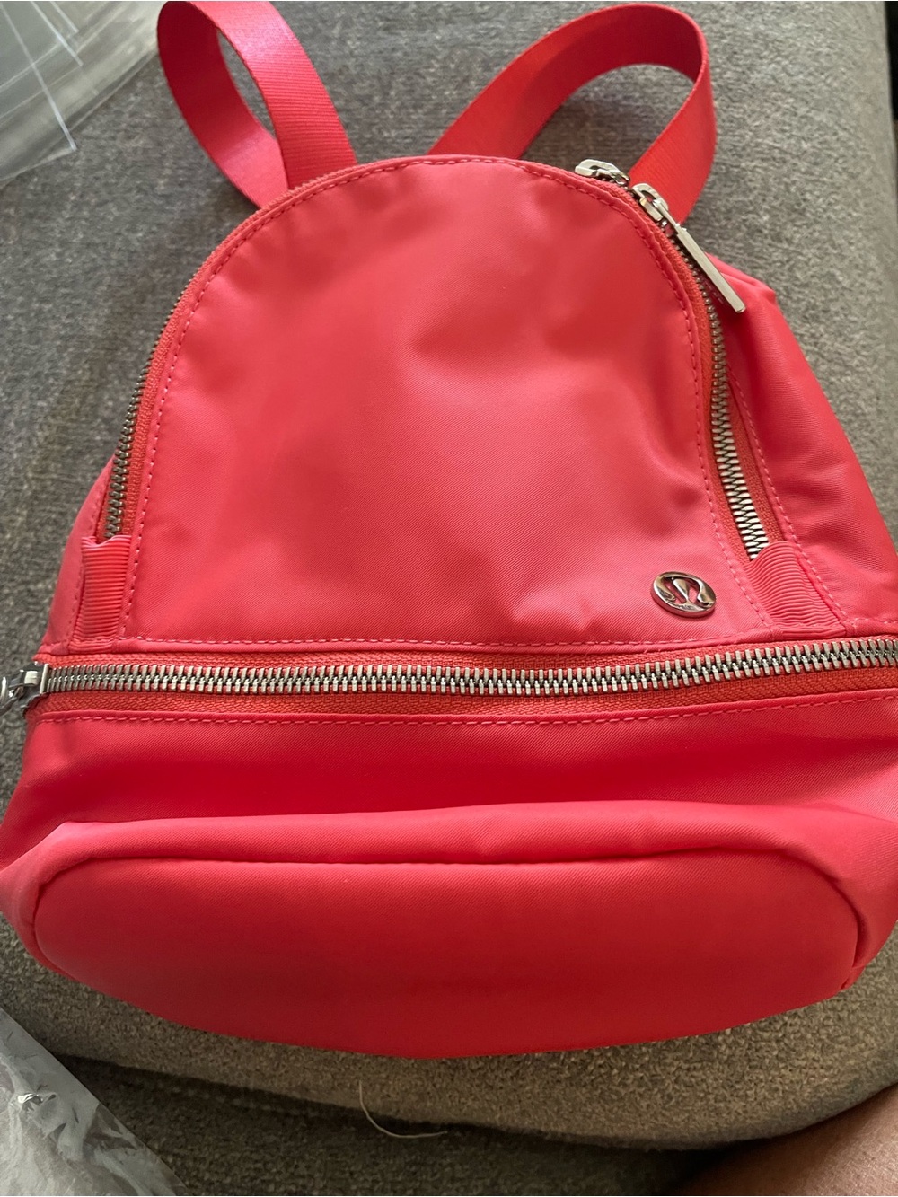 Authentic lululemon city essential backpack micro - new - pale raspberry